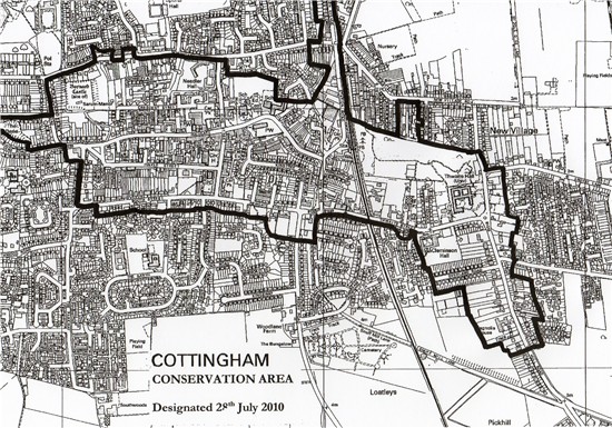 Map Of Cottingham Hull Conservation Areas - Cottingham Parish Council